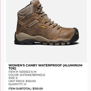 Women's Canby Waterproof Aluminum Toe Boots
